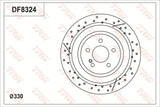 Brake Disc DF8324S - TRW