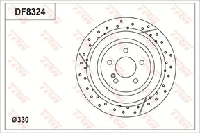 Brake Disc DF8324S - TRW