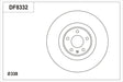 Brake Disc DF8332S - TRW
