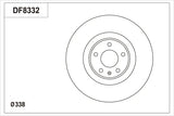 Brake Disc DF8332S - TRW