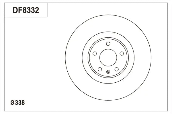 Brake Disc DF8332S - TRW