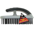 160mm (61/4”) 5 Row Steel Bristles Brush With Overhead Handle - PKTool | Universal Auto Spares