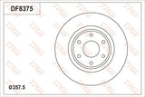 Brake Disc DF8375S - TRW
