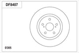 Brake Disc DF8407S - TRW
