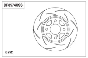 Brake Disc DF8574S - TRW