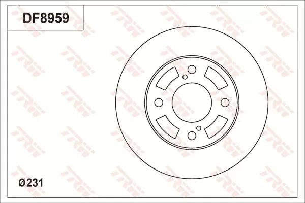 Brake Disc DF8995 - TRW