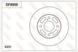 Brake Disc DF8995 - TRW