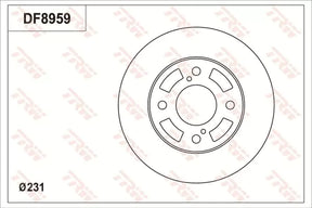Brake Disc DF8995 - TRW