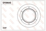 Brake Disc DF8964S - TRW
