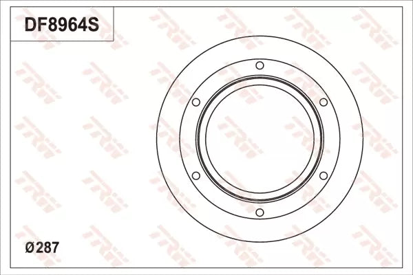Brake Disc DF8964S - TRW