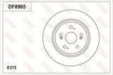 Brake Disc DF8965S - TRW