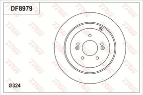 Brake Disc DF8979S - TRW