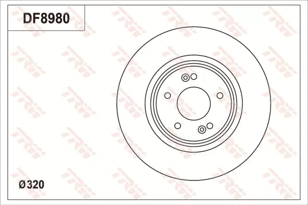Brake Disc DF8980S - TRW