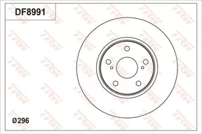 Brake Disc DF8999 - TRW