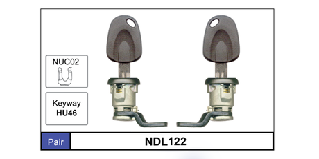 Door Locks pair NDL122 - Nice Products | Universal Auto Spares