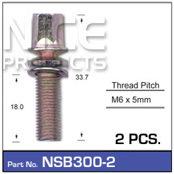 Shear Bolt (2) NSB300-2 - Nice Products | Universal Auto Spares