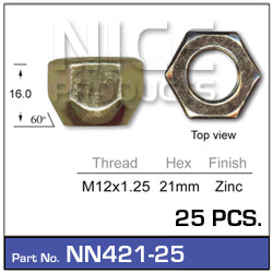 Wheel Nut NN421-25 - Nice Products | Universal Auto Spares