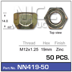 Wheel Nut NN419-50 - Nice Products | Universal Auto Spares