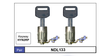 Door Locks pair NDL133 - Nice Products | Universal Auto Spares