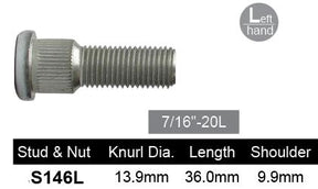 Wheel Stud S146L - Nice Products | Universal Auto Spares