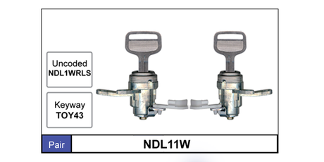 Door Locks pair NDL11W - Nice Products | Universal Auto Spares