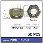 Wheel Nut NN319-50 - Nice Products | Universal Auto Spares