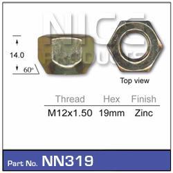 Wheel Nut NN319-100 - Nice Products | Universal Auto Spares