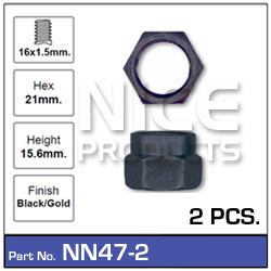 Hub-Nut NN47-2 - Nice Products | Universal Auto Spares