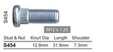 Wheel Stud S454 - Nice Products | Universal Auto Spares