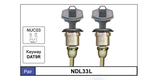 Door Locks pair NDL33L - Nice Products | Universal Auto Spares