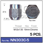 Wheel Nut NN303C-5 - Nice Products | Universal Auto Spares