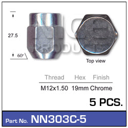 Wheel Nut NN303C-5 - Nice Products | Universal Auto Spares