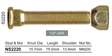 Long Stud & Nut NS2220 - Nice Products | Universal Auto Spares