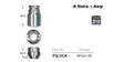 Lock Nuts (set of 4) P3LOCK - Nice Products | Universal Auto Spares