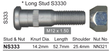Stud & Nut NS333 - Nice Products | Universal Auto Spares