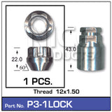 Lock Nuts (set of 1) P3-1LOCK - Nice Products | Universal Auto Spares