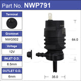 Washer Pump NWP791 - Nice Products | Universal Auto Spares