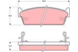 Brake Pad Set, Disc Brake GDB1002 - TRW