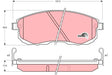 Brake Pad Set, Disc Brake GDB1003 - TRW