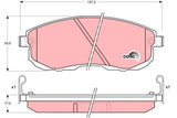 Brake Pad Set, Disc Brake GDB1003DT - TRW