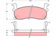 Brake Pad Set, Disc Brake GDB1004 - TRW