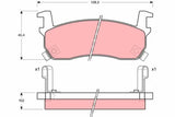 Brake Pad Set, Disc Brake GDB1004 - TRW - Brake Pads - TRW