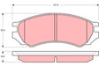 Brake Pad Set, Disc Brake GDB1005DT - TRW