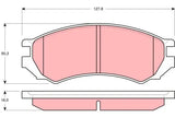 Brake Pad Set, Disc Brake GDB1005DT - TRW