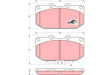 Brake Pad Set, Disc Brake GDB1006DT - TRW