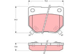 Brake Pad Set, Disc Brake GDB1007 - TRW