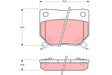 Brake Pad Set, Disc Brake GDB1007DT - TRW
