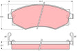 Brake Pad Set, Disc Brake GDB1008 - TRW