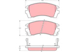 Brake Pad Set, Disc Brake GDB1013DT - TRW