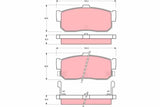 Brake Pad Set, Disc Brake GDB1015 - TRW - Brake Pads - TRW
